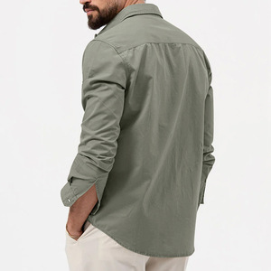 Nouvelle collection 2026 – Chemise décontractée à manches longues pour hommes, style européen et américain, ornée <span class=keywords><strong>de</strong></span> perles et multi-poches, pour le commerce transfrontalier sur AliExpress et sites indépendants. - Product Image 4
