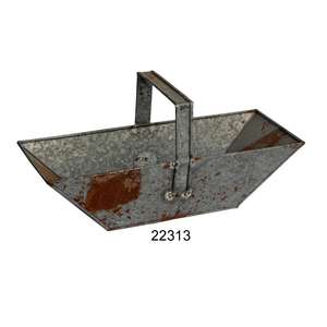 Caddy-Mesa retro Vintage de sal y pimienta galvanizada para granja, utensilios de cocina, venta al por mayor - Product Image 3