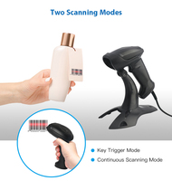 Lector de código de barras USB portátil, escáner 1D/2D de mano CHIYI, lector de código de barras con cable para Android, Windows, tamaño A4, Stock, 2 unidades
