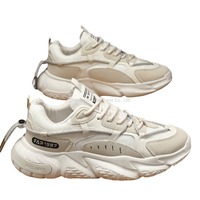 Nouvelles Chaussures de Course Décontractées pour Hommes Été 2025, Style Respirant en Maille, Semelle Intermédiaire EVA, Bout Renforcé, Semelle Épaisse, à Lacets, Rehaussantes