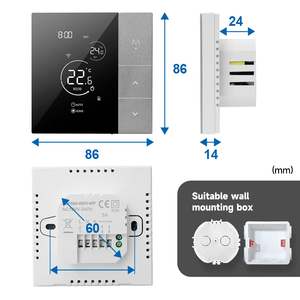 Comfurter programmabile tuya caldaia a gas tuya radiatore casa digitale termostato di riscaldamento wifi smart per riscaldamento a pavimento - Product Image 6