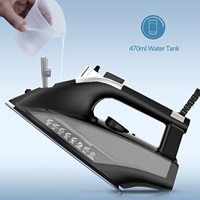 MOOSOO 1800W ST1800 Fer à vapeur électrique de haute qualité, générateur de vapeur double (humide et sèche), défroisseur portable pour la maison