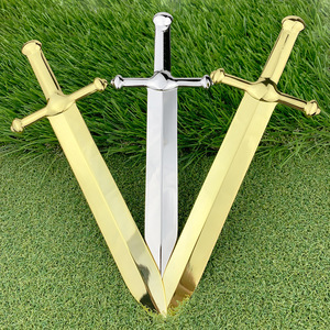 Metal Letter Opener Zinc Alloy A4 Size Gold Silver <b>Color</b> Gift Set For Opening <b>Envelopes</b> And Documents - Product Image 4