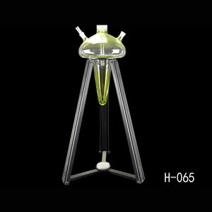 Narghilè Shisha Resistente a 4 Tubi all'Ingrosso con Supporto in Metallo Realizzato in Vetro Soffiato a Mano da Laboratorio per Grandi Gruppi di Utenti - Product Image 4