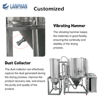Machine de séchage par pulvérisation centrifuge industrielle de 10 litres en acier inoxydable avec contrôle de précision des particules et pompe péristaltique pour l'alimentation