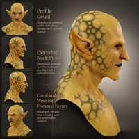 Masque en latex pour Halloween, jeu indépendant, Dark Bible, Ange déchu, Seigneur des mensonges, Imp, Démon, couvre-chef