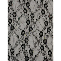 [SUA TEX] Tissu Raschel W/Dew Drop (SNF-2241) à motif de petites fleurs luxueuses, finition argentée métallique, poids moyen 65g/m, pour femmes