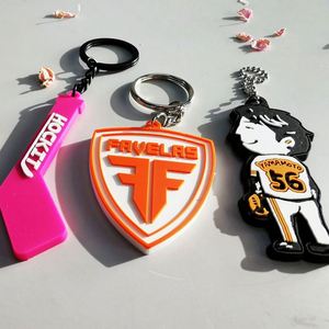 Design Wholesale Personalized Custom Logo 2D 3D Soft Pvc Keychain - Product Image 5