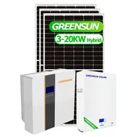 שמש כוח מערכת בית 30KW 12KW 10KW 8KW 5KW היברידי פנל סולארי אנרגיה מערכת 10KW לשימוש ביתי