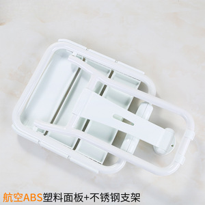 Al Bathroom <b>Bench</b> Wall Mounted Folding Shower Seat With Grab <b>Bar</b> For Elderly People Shoe Changing And Showering Stool - Product Image 4