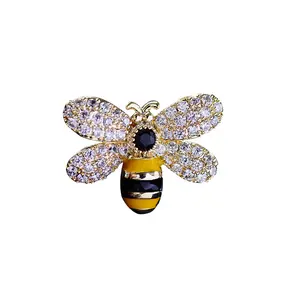 ZHIWEI yağ damlası broş sevimli arı yaka pin anti-parlama toka şal toka eşarp toka
