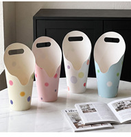 Nouvel Arrivage Qibai – Lot de 5 Boîtes de Rangement Portables Série Bulles Douces pour Bouquets de Fleurs et Fournitures DIY avec Gobelet – Vente en Gros