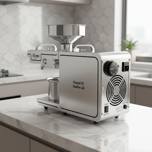Presse à <span class=keywords><strong>huile</strong></span> compacte en promotion, presse domestique entièrement automatique, <span class=keywords><strong>moulin</strong></span> à <span class=keywords><strong>huile</strong></span> de colza multifonctionnel à affichage numérique - Product Image 1