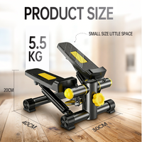 Mini stepper avec hauteur de marche réglable pour un entraînement complet du corps, capacité de poids de 220 lb