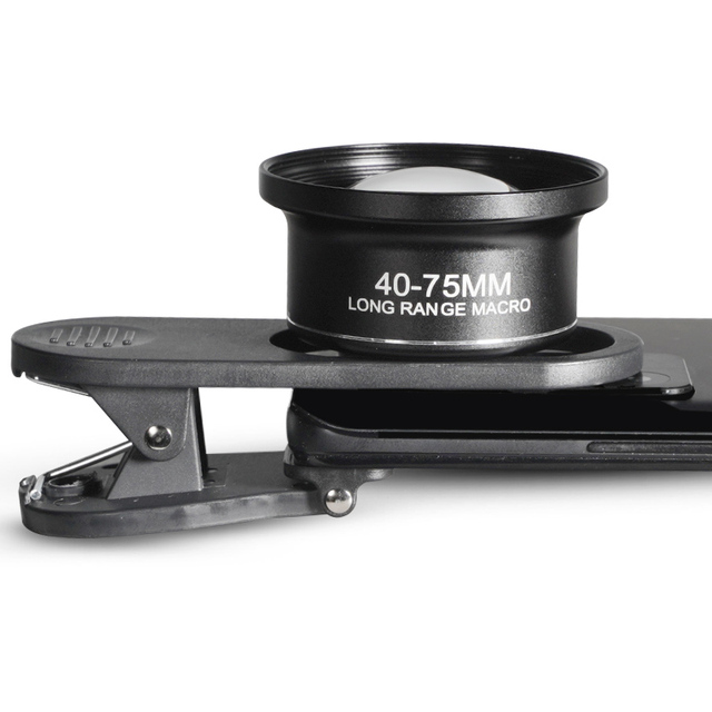 High Definition HD 40-75mm Macro Lens Extension Clip on Smart Phone Nail Eyelash Jewelry Shooting Macro Lens for Mobile Phone
