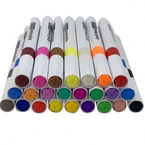 Ensemble de marqueurs acryliques personnalisés pour le dessin artistique sur bois, verre, roche, papier, tasses, céramique, tissu - Product Image 1