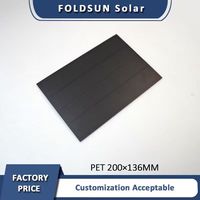 Panneau solaire monocristallin PERC étanche Foldsun pour extérieur, haute efficacité 22,4 % CE, puissance personnalisée pour caméras de sécurité
