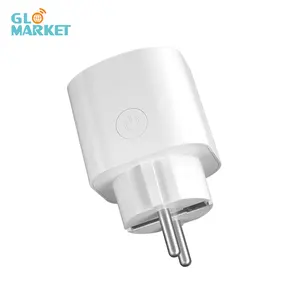 Glomarket Smartphone Control remoto 16A Matter Smart Socket Impermeable Control de voz Temporización Apagado Memoria Smart Socket