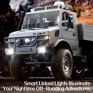 Camion <span class=keywords><strong>RC</strong></span> tout-terrain à 6 roues motrices avec moteur à courant continu à couple élevé - Versions transport et sauvetage, ESC étanche, grande garde au sol - Product Image 4