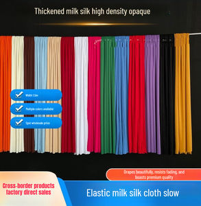 ستارة خلفية لمنصة الزفاف من قماش مطاطي، ديكور سقف من الحرير الحليبي، ستارة للحفلات بالجملة - Product Image 3