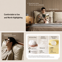 Lit Moderne Entièrement en Bois Style Nordique Luxe Vintage avec Tête de Lit Rembourrée en Teck Massif Écologique pour Chambre d'Hôtel