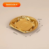 185*155*20mm Gouden Wegwerp Halvemaanvormige PET UV-gecoate Verpakkingen met Aangepast Logo Groothandel Vlees Fruit Groenten Bakjes