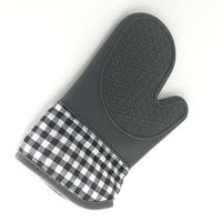 Gants de four professionnels en silicone écologiques, imprimés sur mesure, extra longs, résistants à la chaleur pour la cuisson au micro-ondes