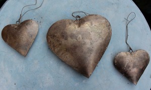 <b>Top</b> Selling Iron Heart Hanging Wedding Love Gifts Antique Look Indian Metal Crafts Available at Export Price - Product Image 3