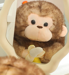 Simpatico <span class=keywords><strong>giocattolo</strong></span> di peluche scimmia d'oro realistico scimmia e Banana scimmia artiglio macchina bambola peluche adatto per uomini e donne - Product Image 3