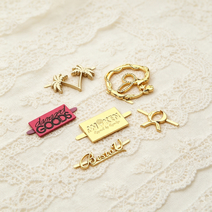 Handmade metal <b>tags</b> from factory, customizable with logos and engravings; suitable for handbags, wallets, apparel, and luggage. - Product Image 6