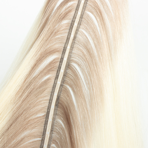 Extensions de cheveux humains Remy 100% européens, double trame machine, design invisible, tissage droit, toutes les couleurs compatibles - Product Image 2