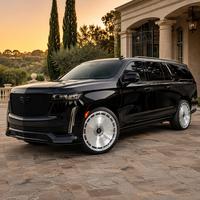 YYufei Forged 22 Inch 16-Slot Solid Face OEM Style Wheels untuk Cadillac Escalade Tahoe Yukon 6x139.7 Brushed Silver