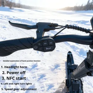 สกู๊ตเตอร์สโนว์โมบิลสำหรับผู้ใหญ่และเด็ก สำหรับเล่นสกีบนหิมะในฤดูหนาว  พร้อมรางกันลื่น  วัสดุผสมสำหรับเล่นสโนว์บอร์ดบนทางลุยหิมะ - Product Image 2