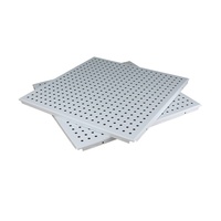 Plaques de plafond en métal perforé insonorisantes 600X600 600*1200 mm Panneaux de tôle décoratifs pour revêtement de plafond