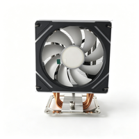Refroidisseur de processeur 120 mm avec 4 caloducs en cuivre, dissipateur thermique ARGB, ventilateur PWM silencieux, synchronisation RGB pour Intel LGA1700/1851 AMD AM5 AM4, refroidissement de bureau
