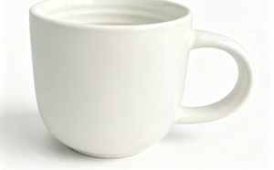 Mug à café en céramique HARVIT classique avec motif en relief « Une tasse de bonheur », portable/réutilisable - Product Image 3