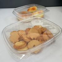 Boîte à pâtisserie, boîte à pâtisserie transparente pour gâteaux aux pêches, biscuits, boîte d'emballage pour pâtisserie, boîte à gâteaux, boîte d'emballage pour dim sum