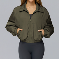 Veste ample d'hiver YanRuo grande taille avec fermeture éclair coupe-vent et chaude pour la randonnée et la course à pied en plein air pour femmes