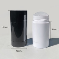 Tube de déodorant Twist Salve ABS+PP 15g 30g 50g 75g Noir Blanc pour conteneur vide de parfum en stick