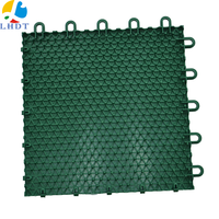 Dalles de sol modulaires polyvalentes en PP pour terrains de sport, système de revêtement de sol emboîtable pour intérieur et extérieur
