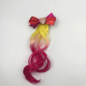 Arc-en-ciel Bouclés Dégradé Couleur Perruque Arc Clip Épingle À Cheveux Accessoire De Cheveux - Product Image 2