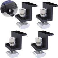 Offre Spéciale : Accessoire de fixation pour système de montage solaire, Kit de montage de panneaux solaires, Colliers de fixation, Collier de maintien, Colliers de fixation noirs
