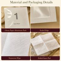 Lingettes Nettoyantes Premium en Microfibre pour Écrans, Tampons Pré-Imprégnés d'Alcool, Utilisation Multi-Appareils, Emballage Individuel Portable 26%/70%
