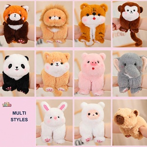 Bracelet slap en peluche, 11 styles animaux, motif chien mignon, en coton PP lavé, doux, à enrouler, cadeau de fête pour <span class=keywords><strong>les</strong></span> 6 ans et plus - Product Image 2