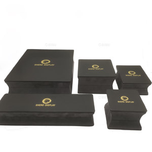 Présentoir d'emballage de boîte de luxe Shero boîtes de diamants en vrac personnalisées boîte d'emballage de bijoux en cuir avec logo - Product Image 2