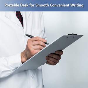 Porte-documents en métal, format A4, porte-documents médical, porte-documents en aluminium pour entrepreneurs, avec clip discret - Product Image 6