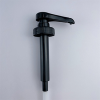 Pompa Sirup Plastik PP Hitam 38/400 8 Cc, Sampel Gratis, Food Grade, Untuk Dapur, Minyak Zaitun, Dosis Besar, Anti Tumpah, Bebas BPA, Pompa Tekan Manual