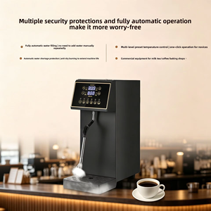 Montalatte e Vaporizzatore Elettrico Commerciale in Acciaio Inox <span class=keywords><strong>Nero</strong></span> da 6L, 2500W 220-240V, Scaldalatte per Caffetterie - Product Image 4