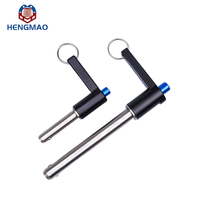 HM238 Factory Outlet Stainless Steel L Handle Fastener Locking Quick Release Pin with Ring