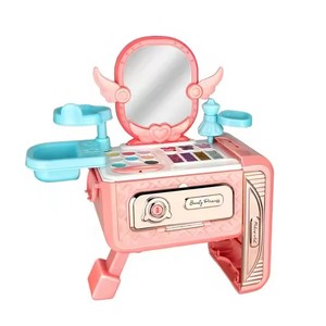 Caja de maquillaje para niñas, bolsa de belleza portátil con corona de princesa, lápiz labial, sombra de ojos, cosméticos para niños, juguetes al por mayor - Product Image 1